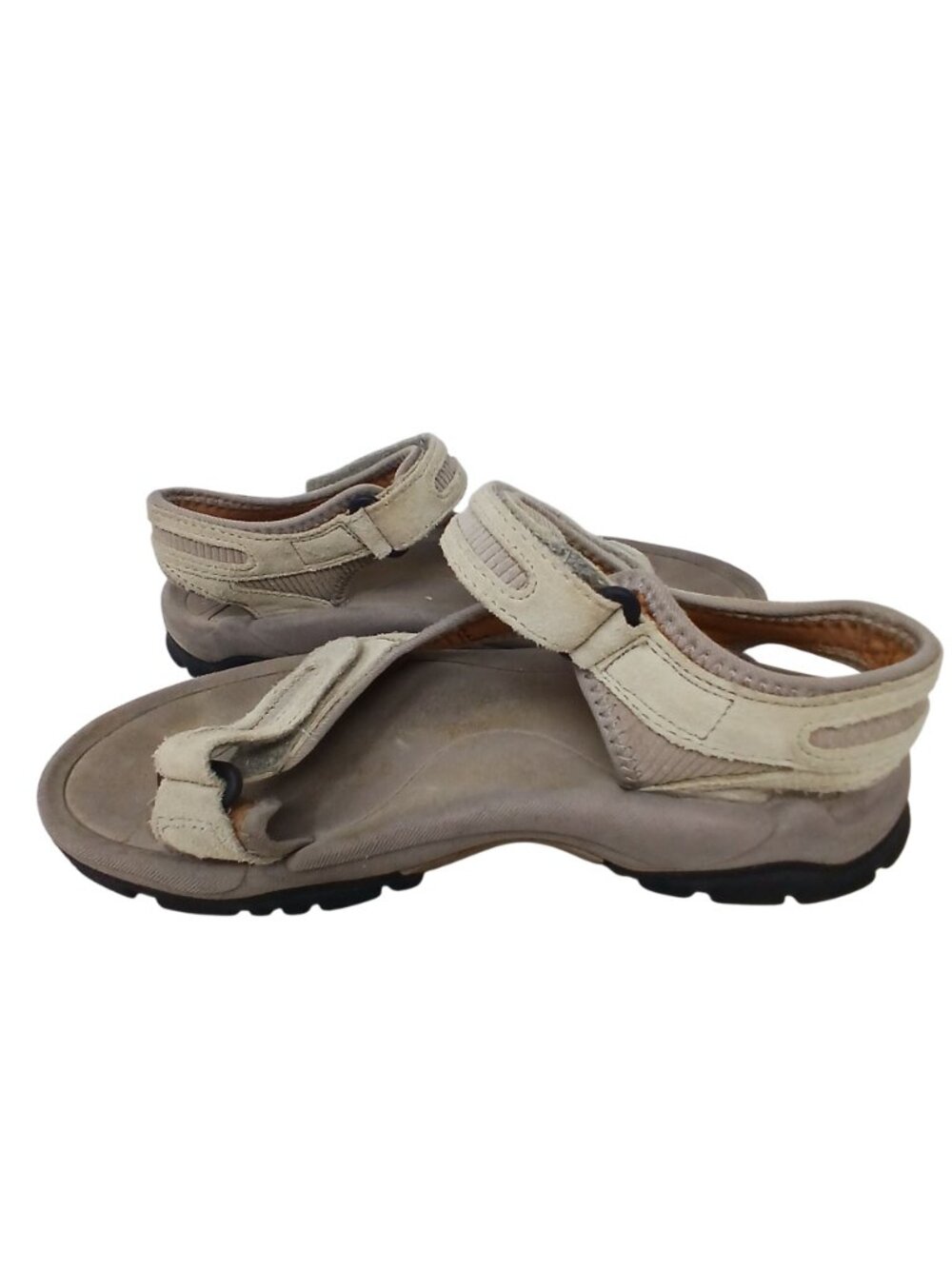 Teva Womens Size 9 Beige Sandals Adj Straps Cushioned Shock Soles 6468 #2 - Picture 5 of 10